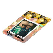 Magnet Flexible Simple Joyeux Anniversaire Ajouter un texte photo  (Côté Gauche)