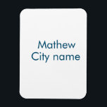 Magnet Flexible simple lettre initiale monogramme ajouter votre no<br><div class="desc">conception</div>