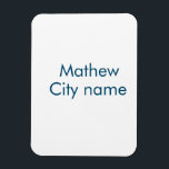 Magnet Flexible simple lettre initiale monogramme ajouter votre no<br><div class="desc">conception</div>