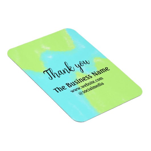 Magnet Flexible Simple merci d'ajouter des détails de nom d'entrep (Côté Droit)