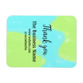 Magnet Flexible Simple merci d'ajouter des détails de nom d'entrep (Horizontal)