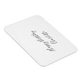 Magnet Flexible SIMPLE MINIMAL.MIGNON AJOUTER NOM BÉBÉ joyeux anni (Côté Droit)
