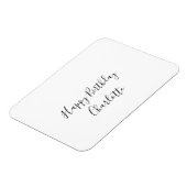 Magnet Flexible SIMPLE MINIMAL.MIGNON AJOUTER NOM BÉBÉ joyeux anni (Côté Gauche)