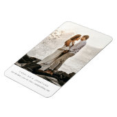 Magnet Flexible Simple Minimal Save the Date, One Large Photo (Côté Gauche)