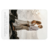 Magnet Flexible Simple Minimal Save the Date, One Large Photo (Horizontal)