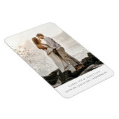 Magnet Flexible Simple Minimal Save the Date, One Large Photo (Côté Droit)