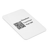 Magnet Flexible Simple minimum ajouter des dons de code-barres ven (Côté Droit)