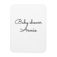 simple minimum ajouter votre nom baby shower texte