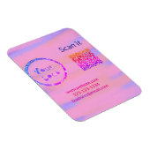 Magnet Flexible Simple minimum q r code ajouter logo code d'analys (Côté Droit)