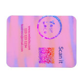Magnet Flexible Simple minimum q r code ajouter logo code d'analys (Horizontal)
