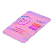 Magnet Flexible Simple minimum q r code ajouter logo code d'analys (Côté Gauche)