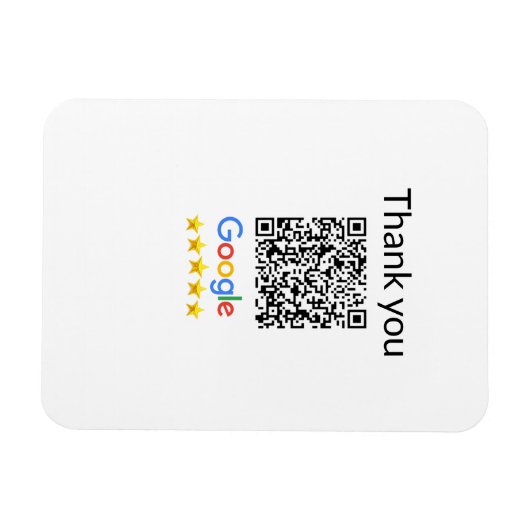 Magnet Flexible Simple minimum q r code ajouter logo code d'analys (Horizontal)