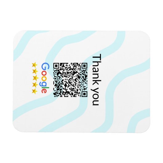 Magnet Flexible Simple minimum q r code ajouter logo code d'analys (Horizontal)