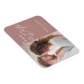 Magnet Flexible Simple mode Script Photo Save The Date Wedding (Côté Droit)