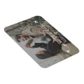 Magnet Flexible Simple moderne de destination mariage script photo (Côté Droit)