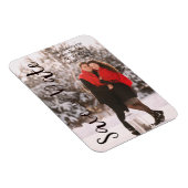 Magnet Flexible Simple moderne Fiançailles photo personnalisé Coup (Côté Droit)