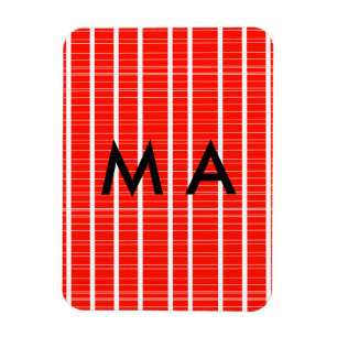 Magnet Flexible Simple monogramme ajoutez votre lettre de nom homm