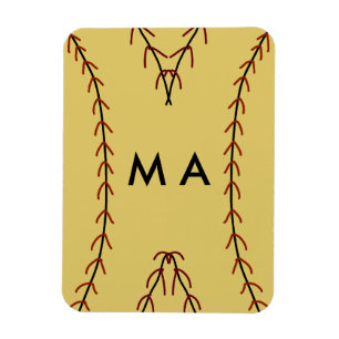 Magnet Flexible Simple monogramme ajoutez votre lettre de nom homm