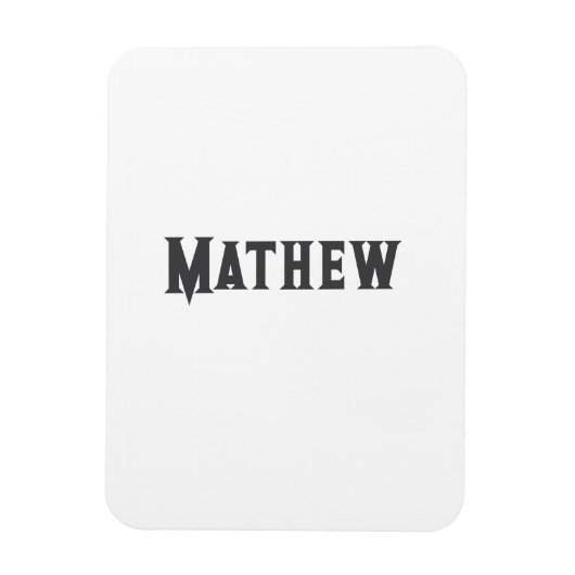 Magnet Flexible simple monogramme de lettre initiale ajoutez votre (Vertical)