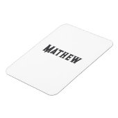 Magnet Flexible simple monogramme de lettre initiale ajoutez votre (Côté Gauche)