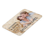 MAGNET FLEXIBLE SIMPLE PHOTO ENREGISTRER LA DATE | PAYS (Côté Gauche)