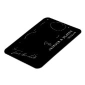Magnet Flexible Simple Photo Moderne Bande Save the Date (Côté Gauche)