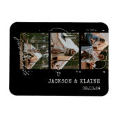 Magnet Flexible Simple Photo moderne en bande Save the Date (Horizontal)