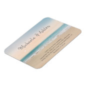 Magnet Flexible Simple Sandy Beach Wedding Invitation (Côté Gauche)