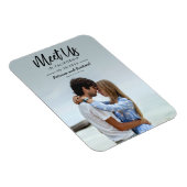 Magnet Flexible Simple Script Rencontrons-nous dans la photo de sa (Côté Droit)
