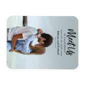Magnet Flexible Simple Script Rencontrons-nous dans la photo de sa (Horizontal)