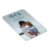 Magnet Flexible Simple Script Rencontrons-nous dans la photo de sa (Côté Droit)