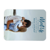 Magnet Flexible Simple Script Rencontrons-nous dans la photo de sa (Horizontal)