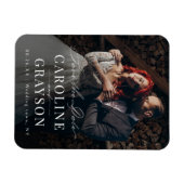 Magnet Flexible Simple Script Typographique Élégant Photo Mariage (Horizontal)