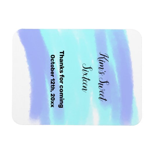 MAGNET FLEXIBLE SIMPLE SWEET MINIMAL SIXTEEN ELEGENT CUSTOM (Horizontal)