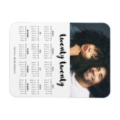 Magnet Flexible Simple Tendance Typographie 2020 Calendrier photo (Horizontal)