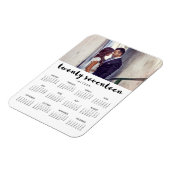 Magnet Flexible Simple Typographie tendance 2017 Calendrier photo (Côté Gauche)