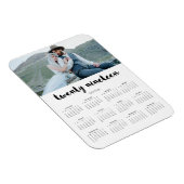 Magnet Flexible Simple Typographie tendance 2019 Calendrier photo (Côté Droit)