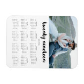 Magnet Flexible Simple Typographie tendance 2019 Calendrier photo (Horizontal)