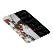 Magnet Flexible Simple Typographie tendance 2024 Calendrier photo (Côté Droit)