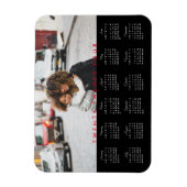 Magnet Flexible Simple Typographie tendance 2024 Calendrier photo (Vertical)