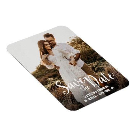 Magnet Flexible Simple White Script Engagement (Côté Droit)