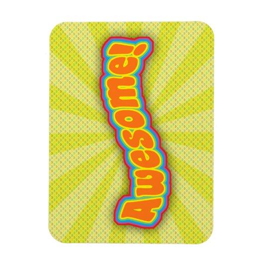 Magnet Flexible Simplement Awesome mignon Slogan amusant (Vertical)