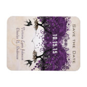 Magnet Flexible Simplement Peachy Heart Tree Wedding Enregistrer l (Horizontal)