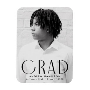 Magnet Flexible Simplicité moderne Black Photo Graduation