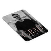 Magnet Flexible Simplicité moderne Blush Photo Graduation (Côté Droit)