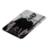 Magnet Flexible Simplicité moderne Blush Photo Graduation (Côté Gauche)