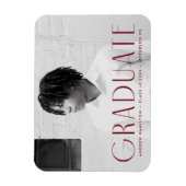 Magnet Flexible Simplicité moderne Bourgogne - Diplôme photo (Vertical)