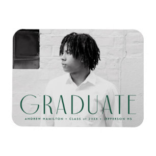 Magnet Flexible Simplicité moderne Green Photo Graduation