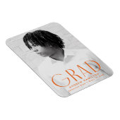 Magnet Flexible Simplicité moderne Orange Photo Graduation (Côté Droit)