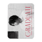 Magnet Flexible Simplicité moderne Red Photo Graduation (Vertical)